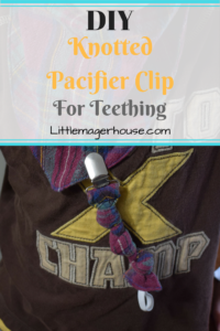 DIY Pacifier Clip Teether With Knots