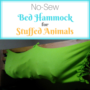 DIY Stuffed Animal Holder for a Bed - No-Sew