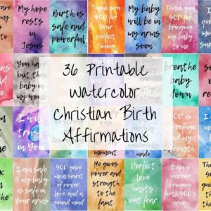 Printable Christian Birth Affirmations