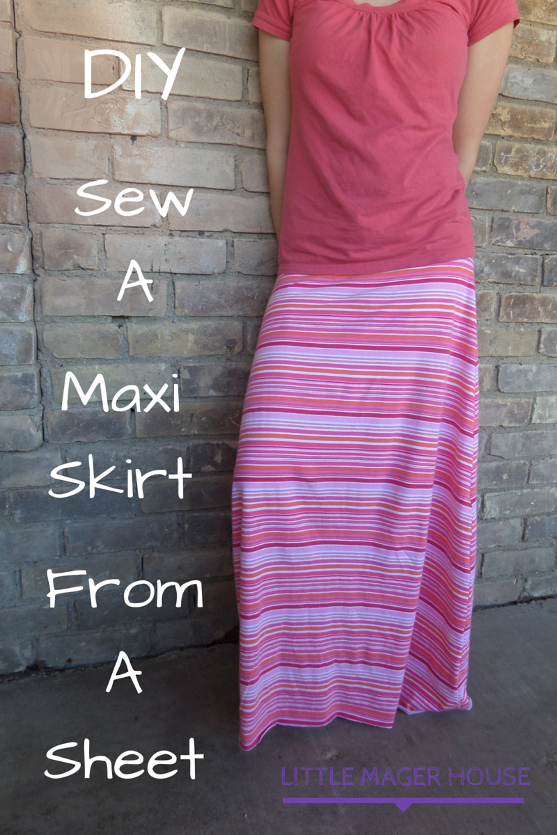 DIY Sew A Maxi Skirt From A Sheet