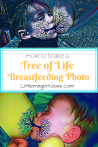 How to Make Tree of Life Breastfeeding Photos