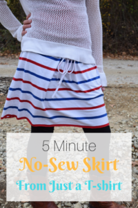 Shirt into skirt no sew sale