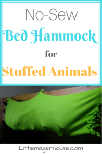 DIY Stuffed Animal Holder for a Bed - No-Sew