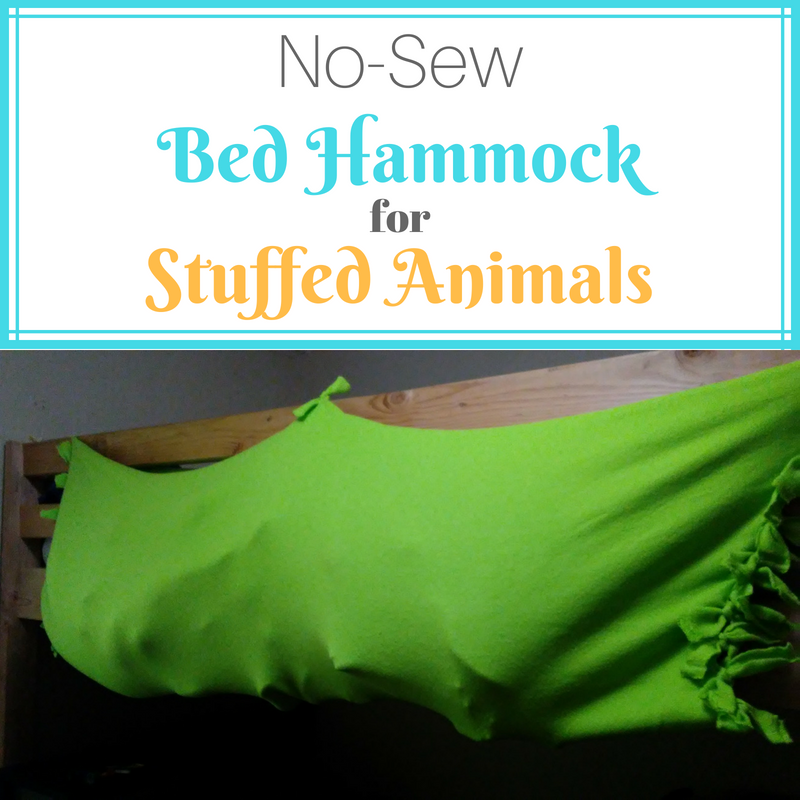 DIY Stuffed Animal Holder for a Bed - No-Sew - Little Mager House