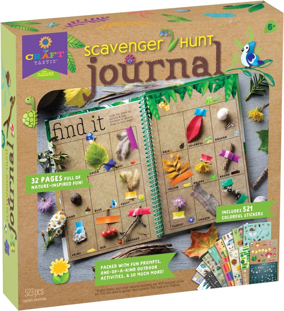 PlayMonster Craft-tastic Scavenger Hunt Journal. Nature gift for kids.